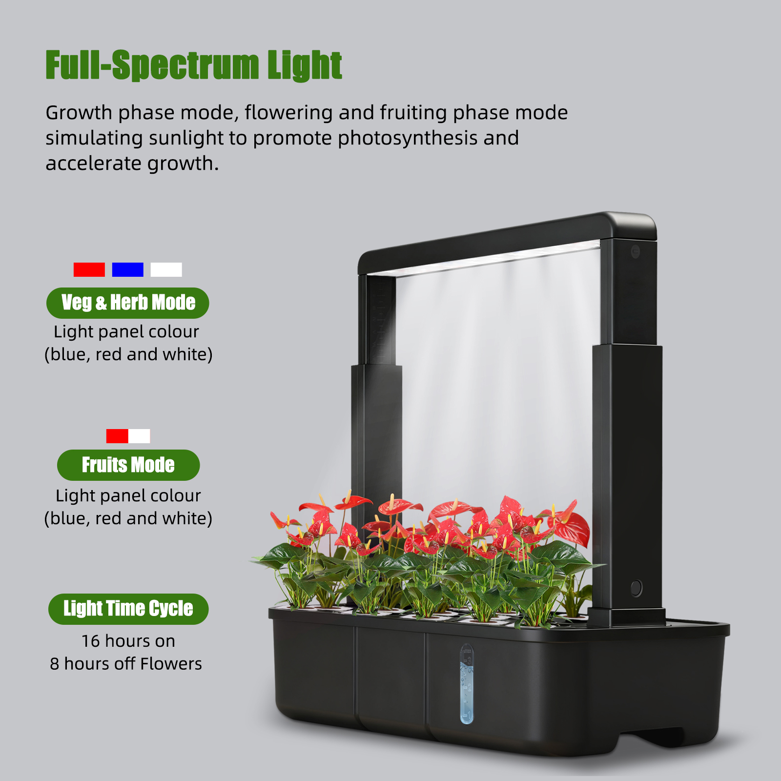 Smart Garden Herb - 【Hot】15-Pods Indoor Hydroponic Garden Kit with