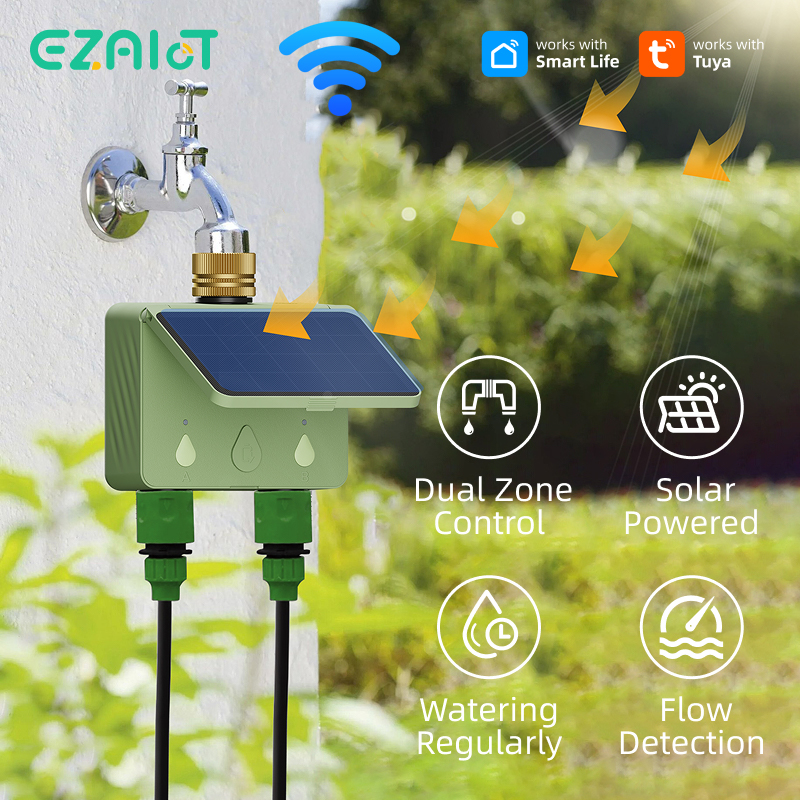 Smart Garden Kitchen - WiFi Water Timer 2 Zone Solar