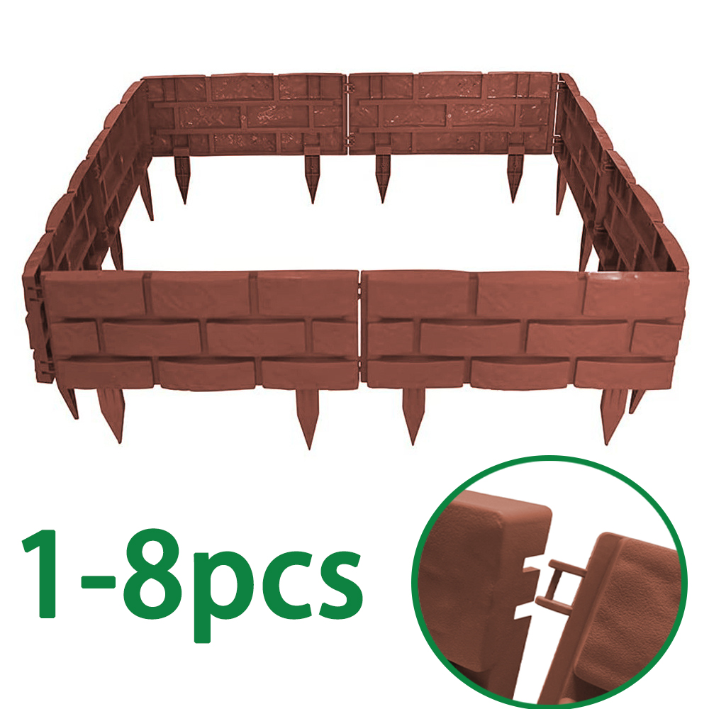 1-8Pcs Imitation Stone Plastic - Smart Garden Edging ulasan dan harga
