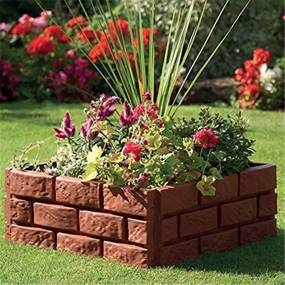 1-8Pcs Imitation Stone Plastic - Smart Garden Edging ulasan dan harga
