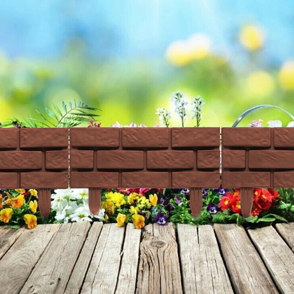 1-8Pcs Imitation Stone Plastic - Smart Garden Edging ulasan dan harga