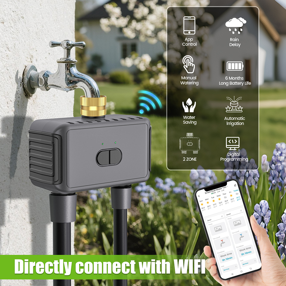 Wifi Automatic Water Timer Dua - Smart Garden Kitchen ulasan dan harga