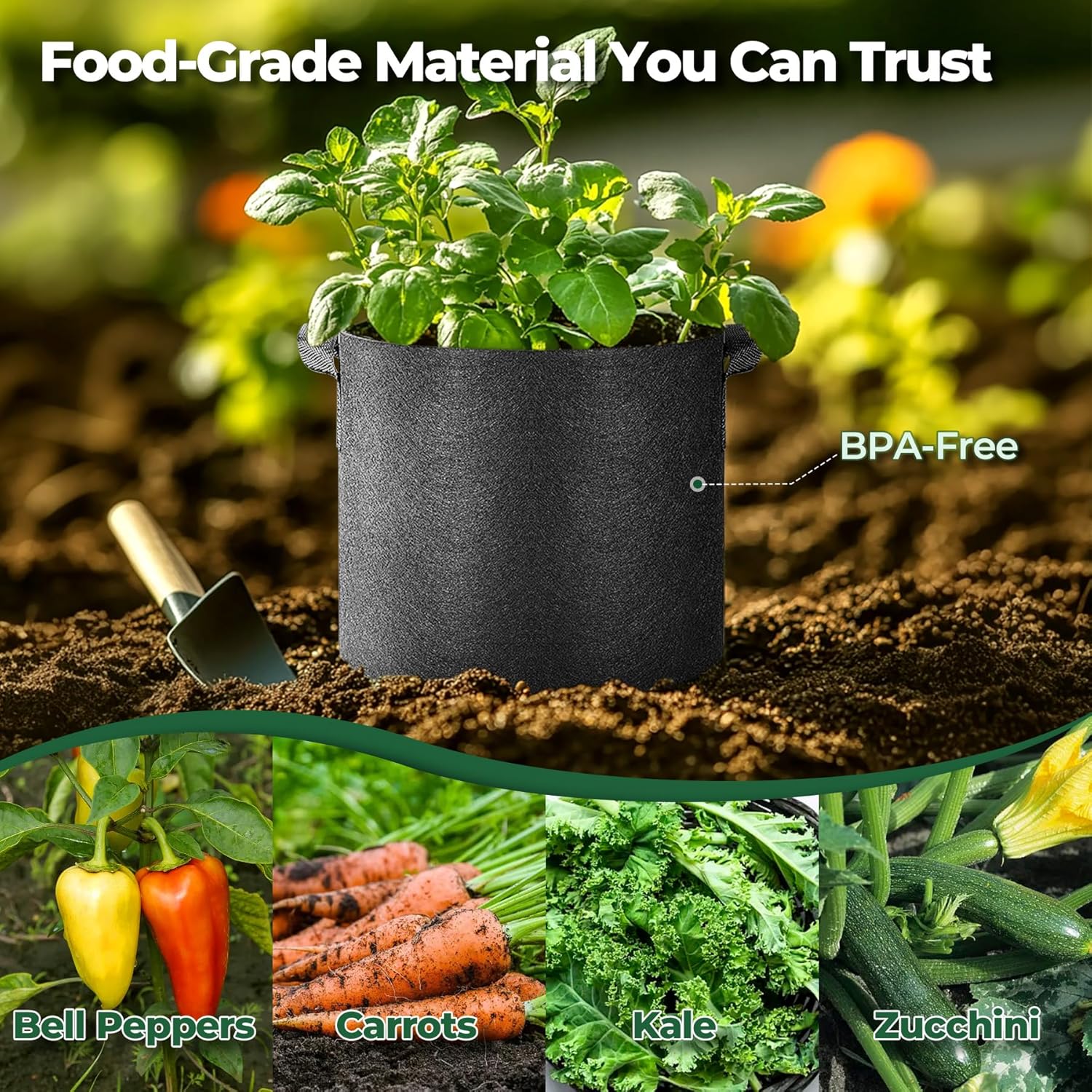 7 Gallon Fabric Plant Grow Bag - Smart Garden Domes ulasan dan harga