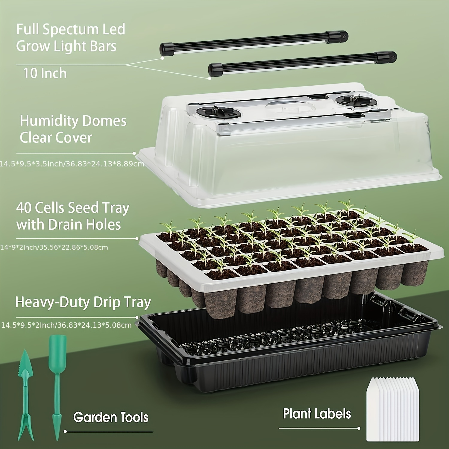 40/Cell Seed Starter Kit with  - Smart Garden Domes ulasan dan harga