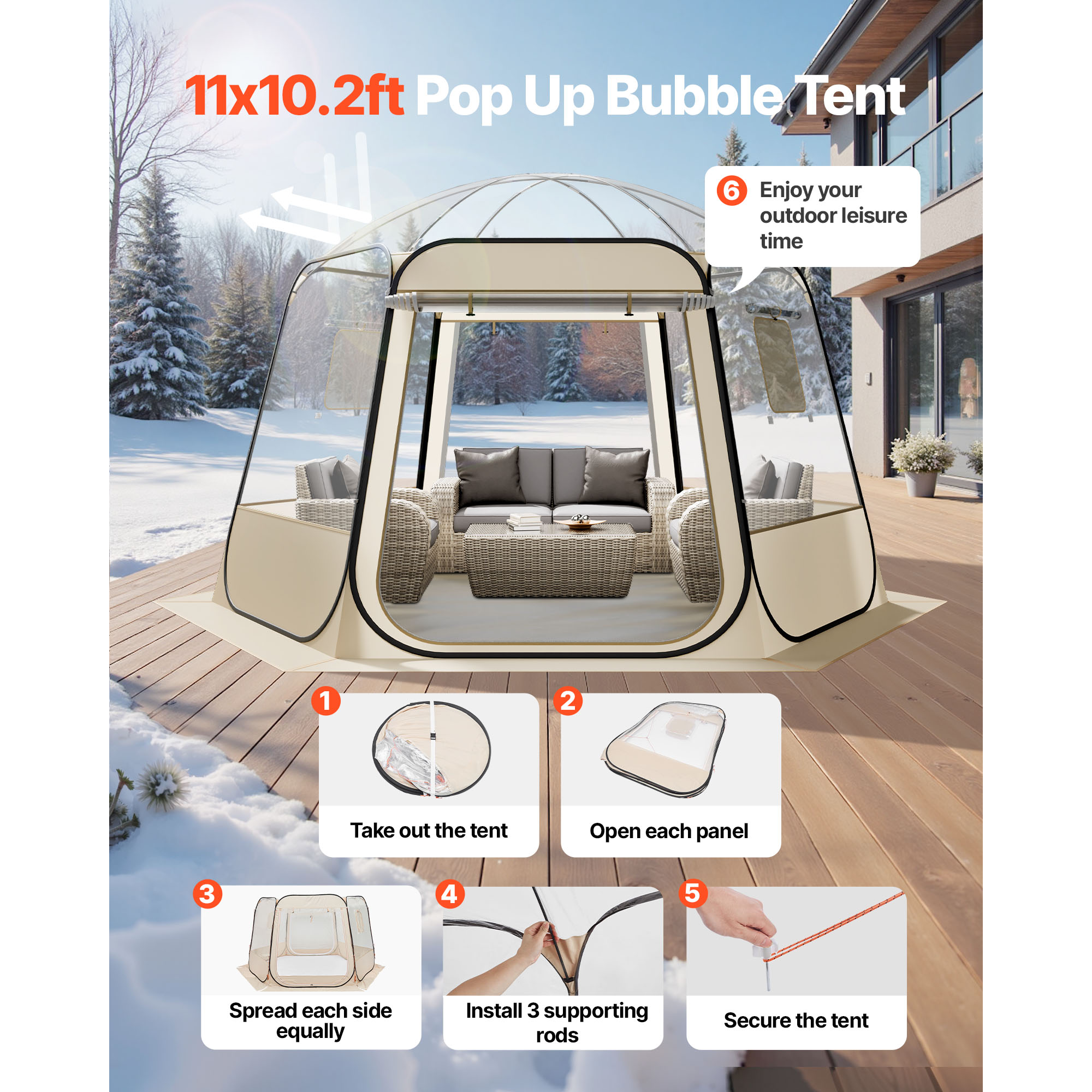 SucceBuy Pop up Bubble Tent Wa - Smart Garden Domes ulasan dan harga