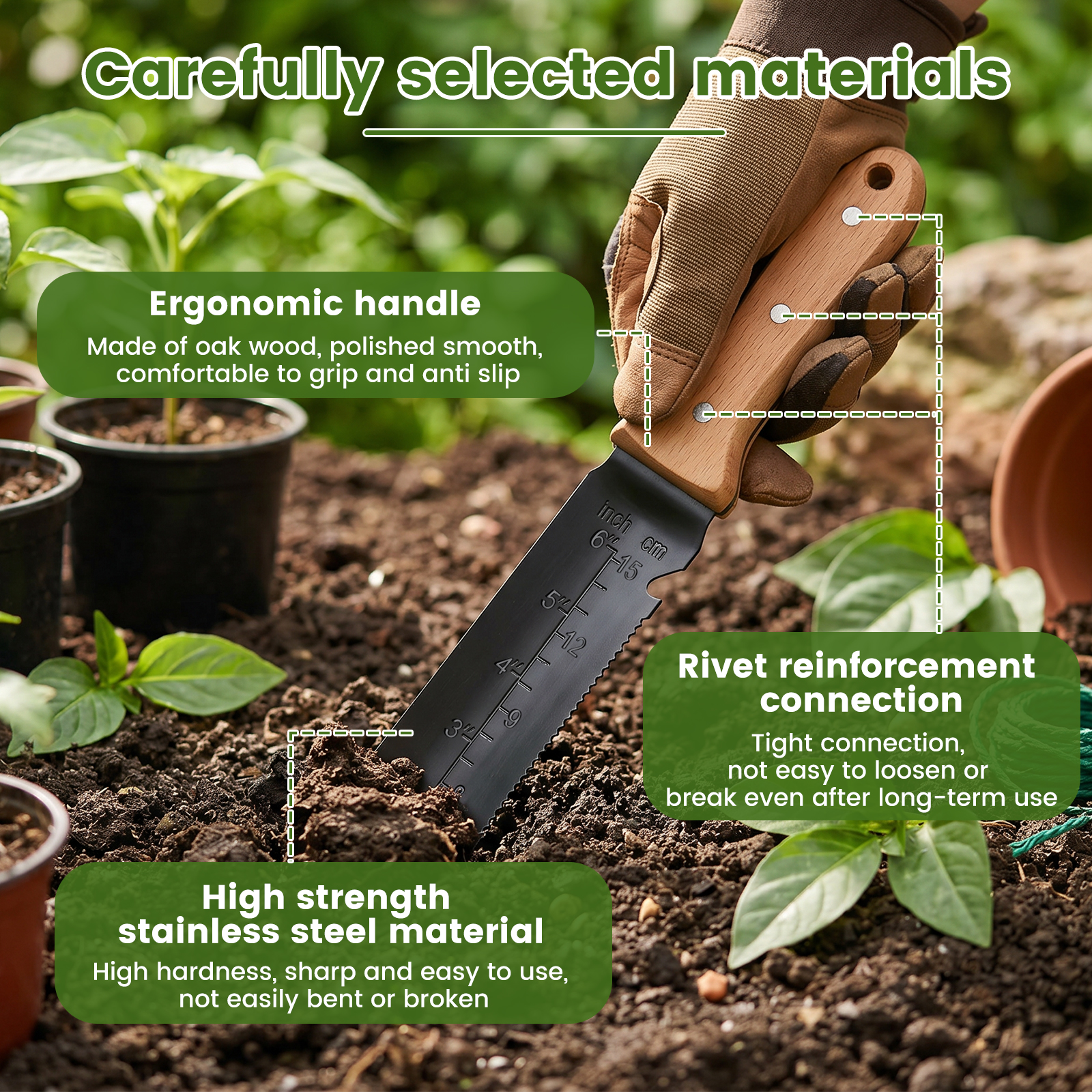 Stainless Steel Soil Shovel We - Smart Garden Edging ulasan dan harga