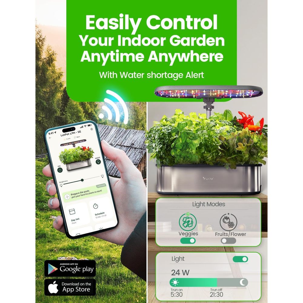 12-Pod Hydroponic Herb Garden  - Smart Garden Herb ulasan dan harga