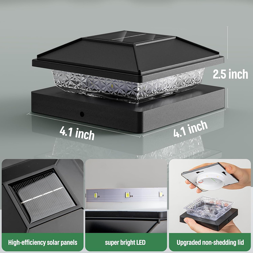 6/12X Outdoor Solar Post Cap L - Smart Garden Fence & Balcony Hanging Planter ulasan dan harga
