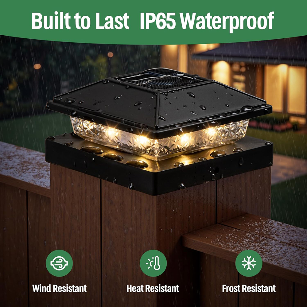 6/12X Outdoor Solar Post Cap L - Smart Garden Fence & Balcony Hanging Planter ulasan dan harga