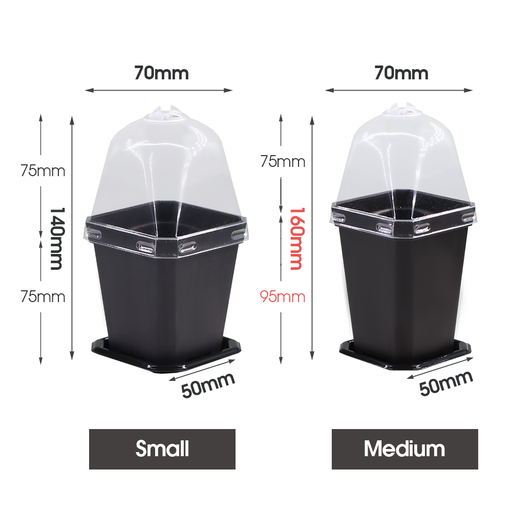 Sturdy Black Planter Pots with - Smart Garden Domes ulasan dan harga
