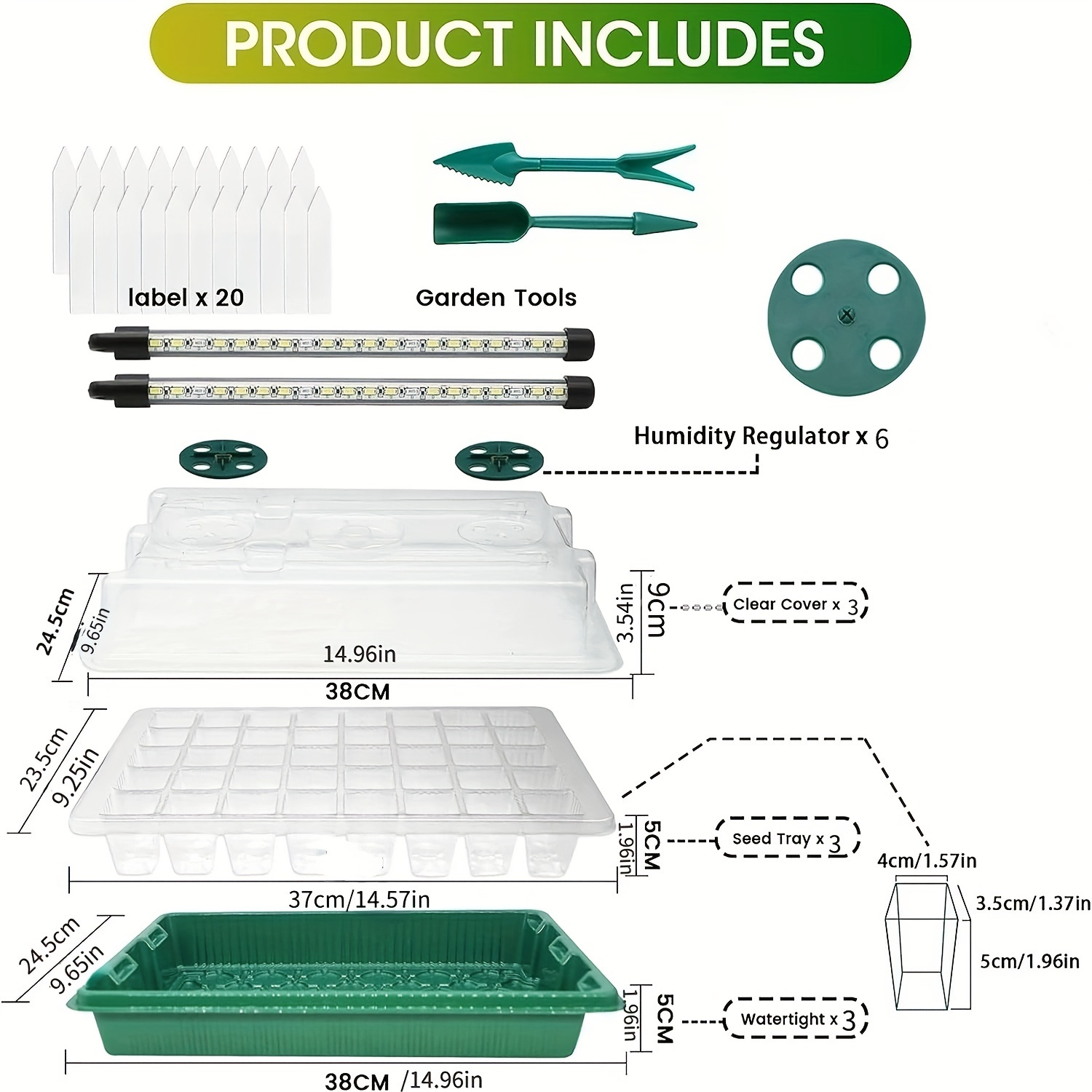 Seed Starter Trays With High D - Smart Garden Domes ulasan dan harga