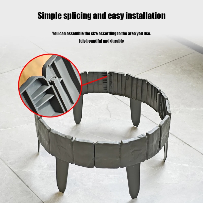 10pcs Plastic Garden Edging Bo - Smart Garden Edging ulasan dan harga
