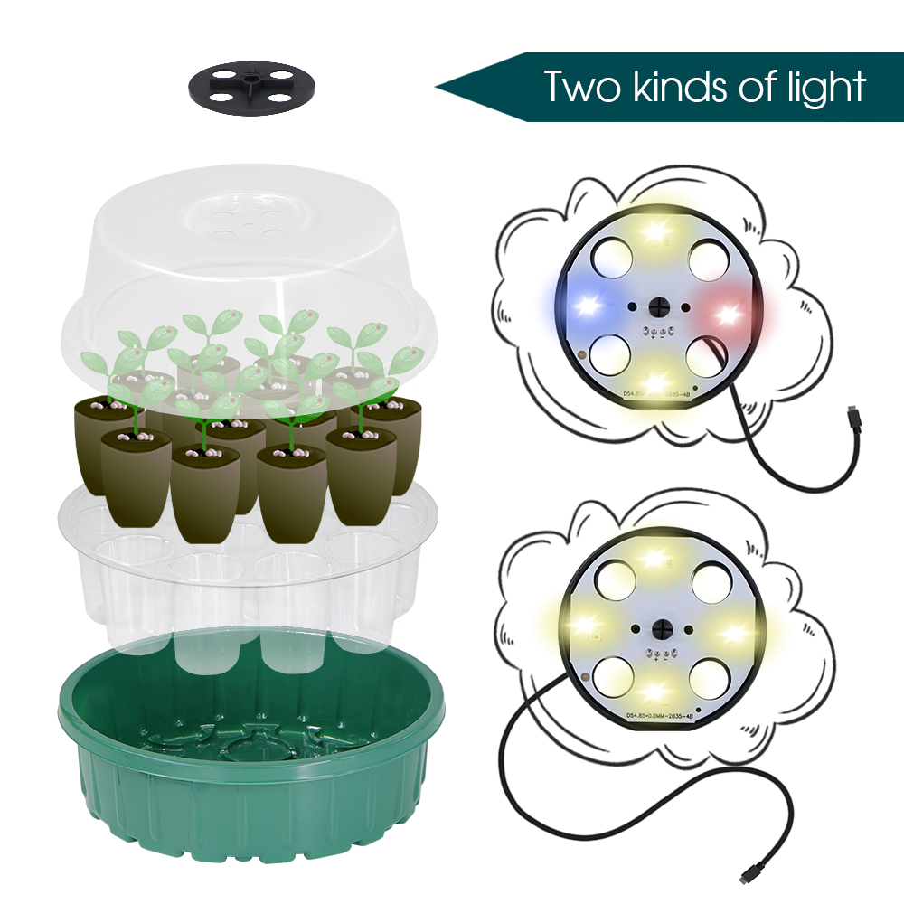 Round Seed Starter Tray with F - Smart Garden Domes ulasan dan harga