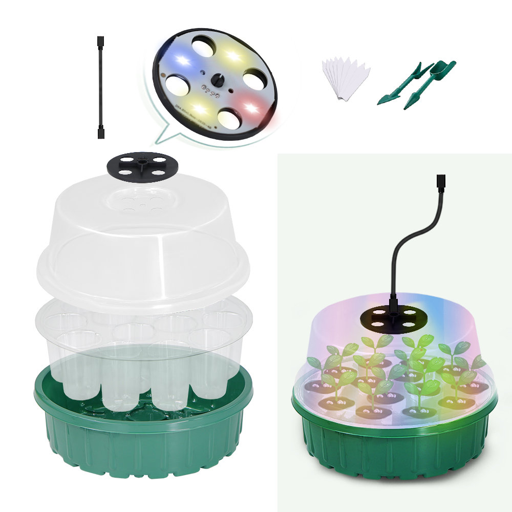 Round Seed Starter Tray with F - Smart Garden Domes ulasan dan harga