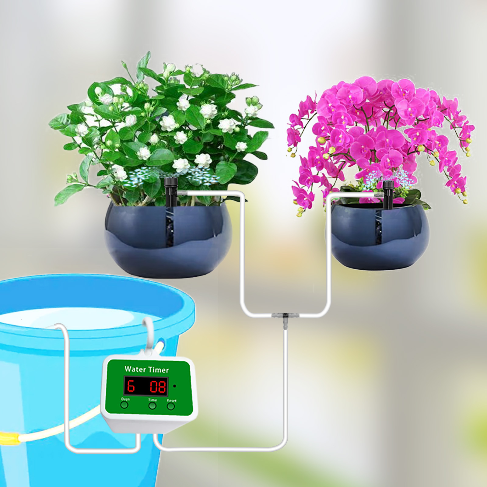 Automatic Drip Irrigation Syst - Smart Garden Domes ulasan dan harga