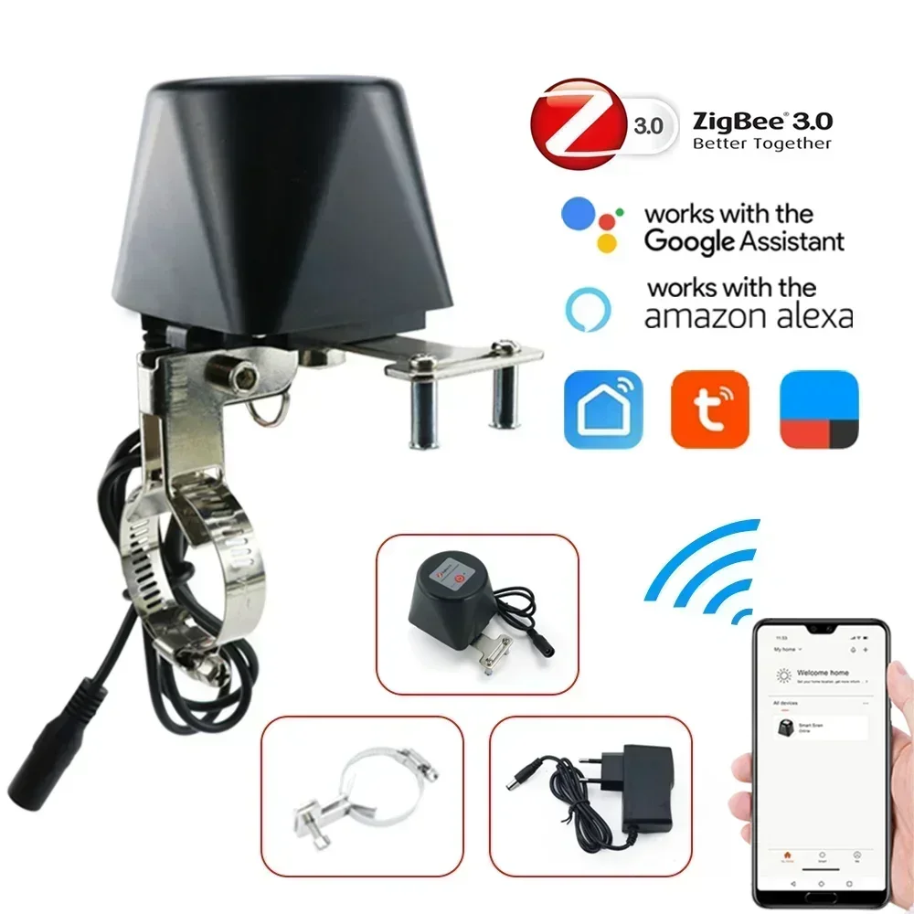 Tuya Zigbee Smart Gas Valve WI - Smart Garden Instructions ulasan dan harga