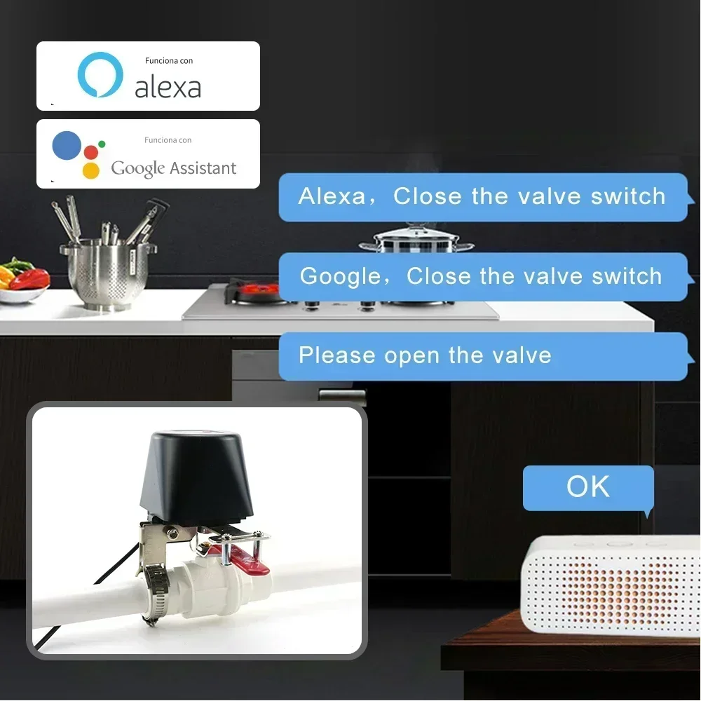 Tuya Zigbee Smart Gas Valve WI - Smart Garden Instructions ulasan dan harga