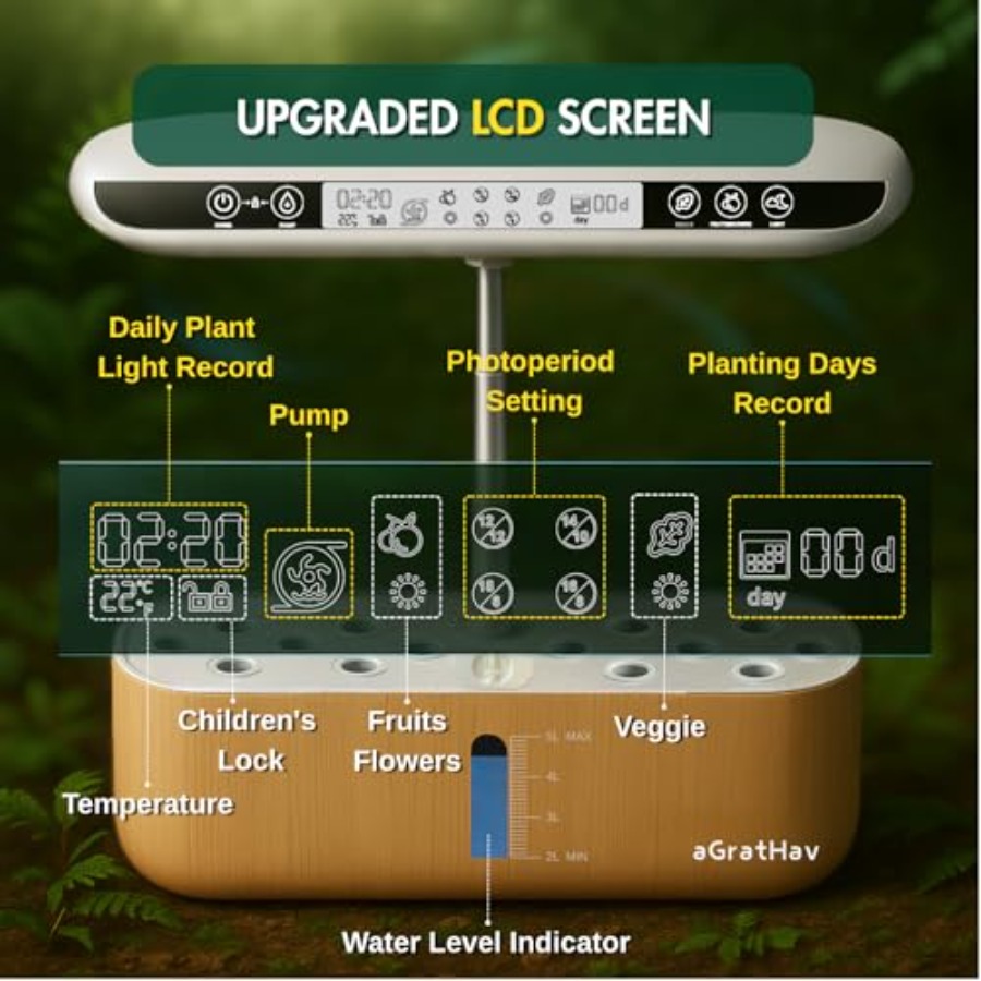Hydroponics Growing System Kit - Smart Garden Herb ulasan dan harga