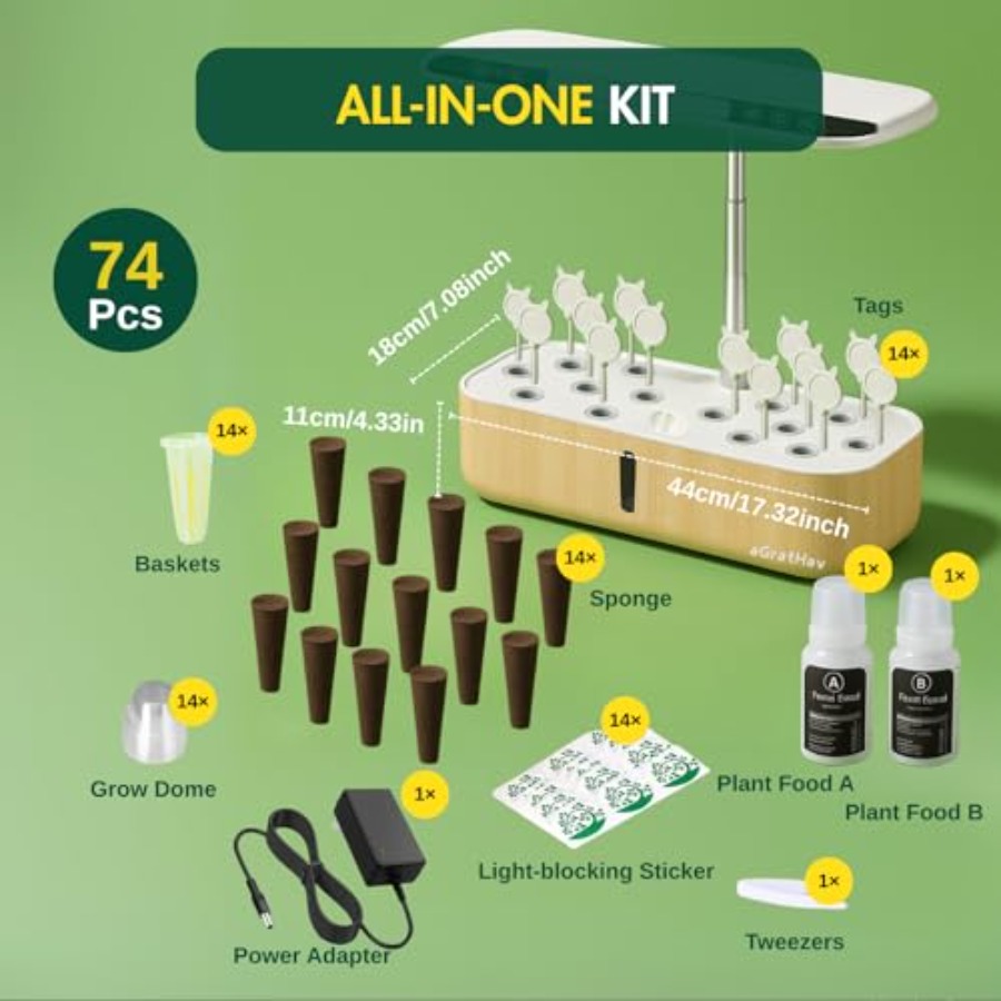 Hydroponics Growing System Kit - Smart Garden Herb ulasan dan harga