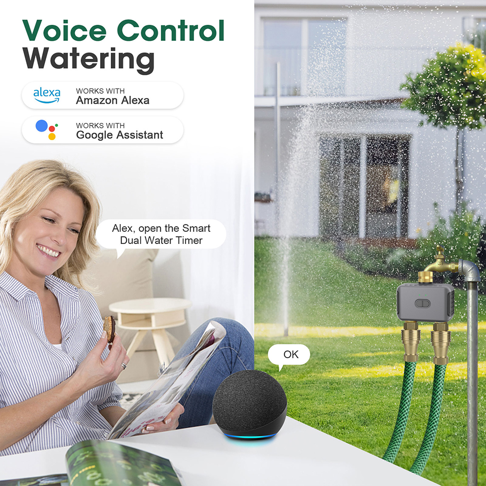 Tuya 2 Zone Watering Timer Gar - Smart Garden Kitchen ulasan dan harga