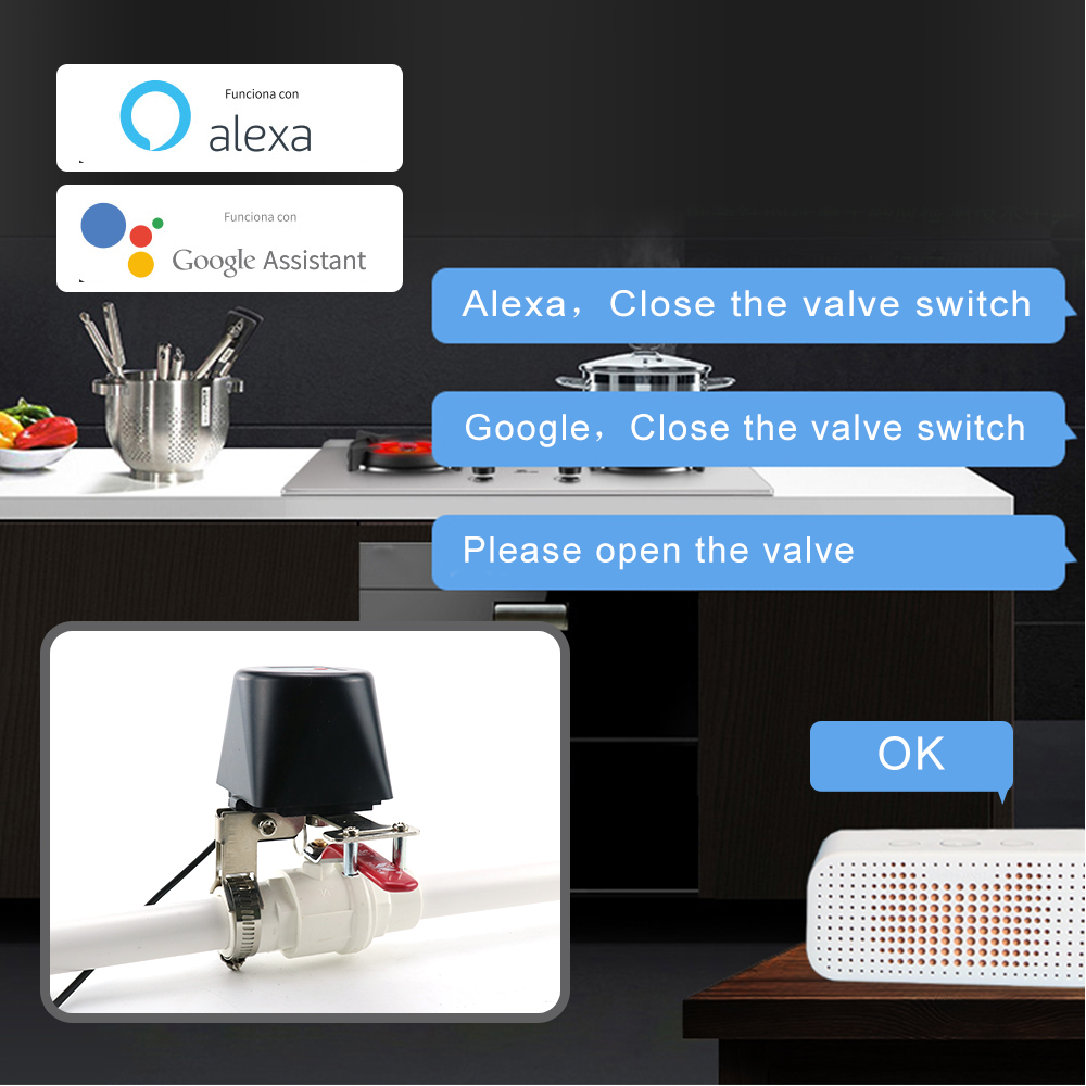 WiFi Water Valve Gas Shutoff   - Smart Garden Instructions ulasan dan harga