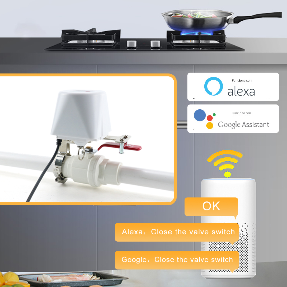 WiFi Water Valve Gas Shutoff   - Smart Garden Instructions ulasan dan harga